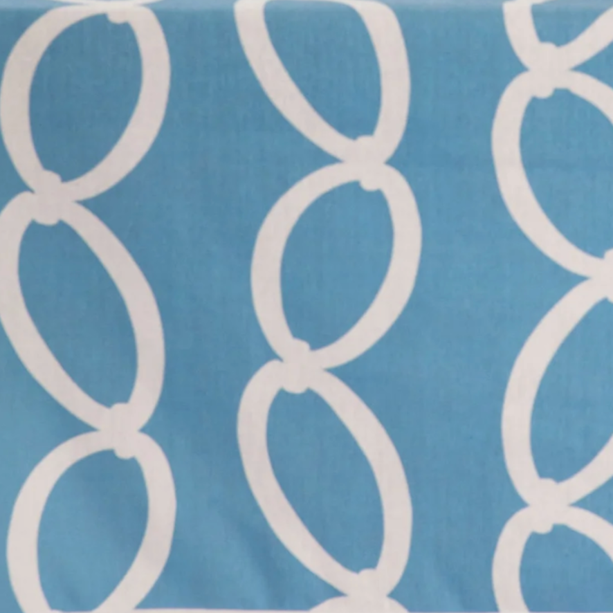 Blue Chain Links Table Runner 